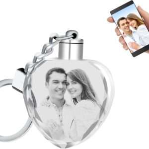 Llavero de cristal personalizado