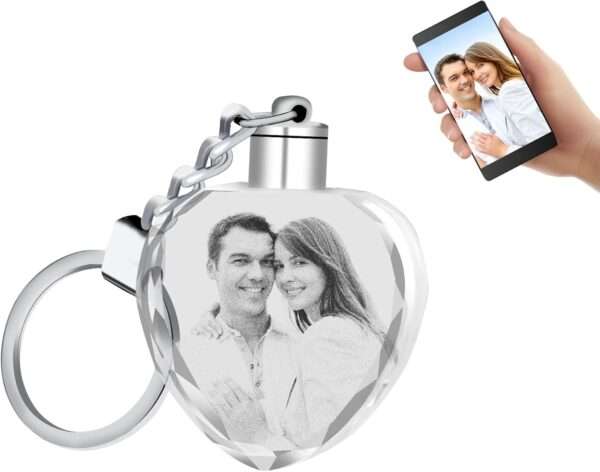Llavero de cristal personalizado